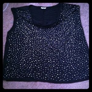 SUPER CUTE LYCRA FLOWY STUDDED BLOUSE