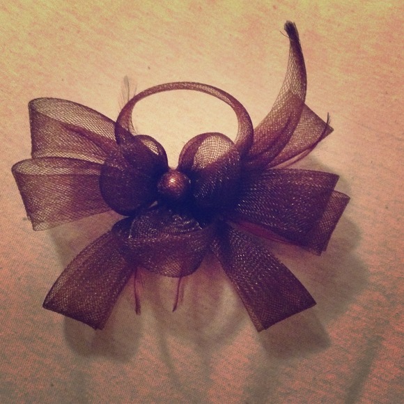 Brown hair clip