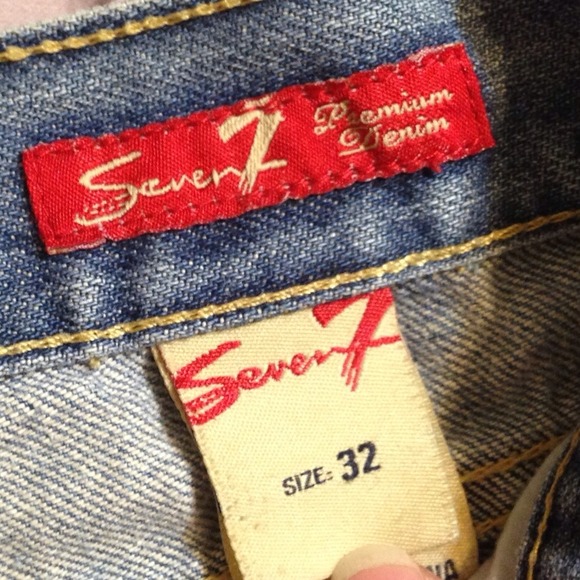 SUPER CUTE 7 for all mankind jean capris sz 32 - Picture 4 of 4