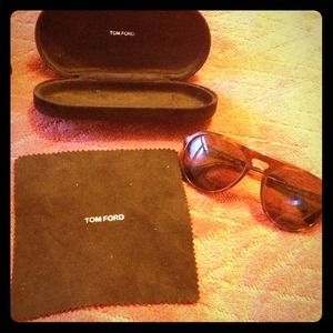Tom ford tortoise aviator sunglasses