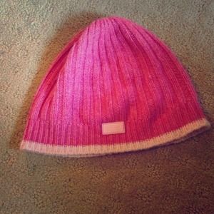 Pink Coach beanie