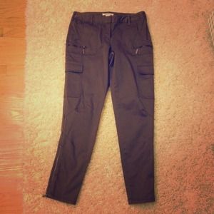 Army green Kenneth Cole cargo skinny jeans