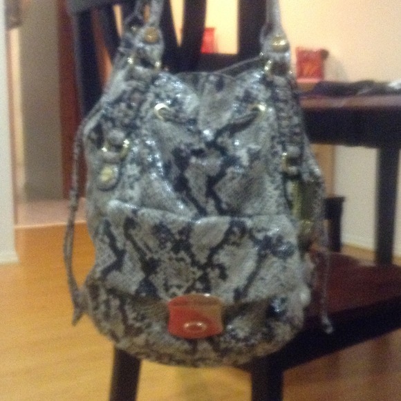 Marc fisher handbag w celebrity drawstring