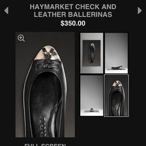 Burberry Haymarket Yates Ballerina flats