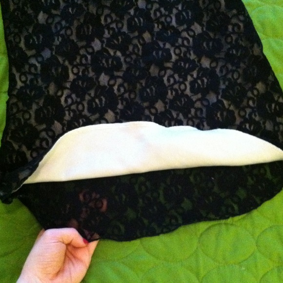 Black Lace Racerback Tank - Picture 2 of 4