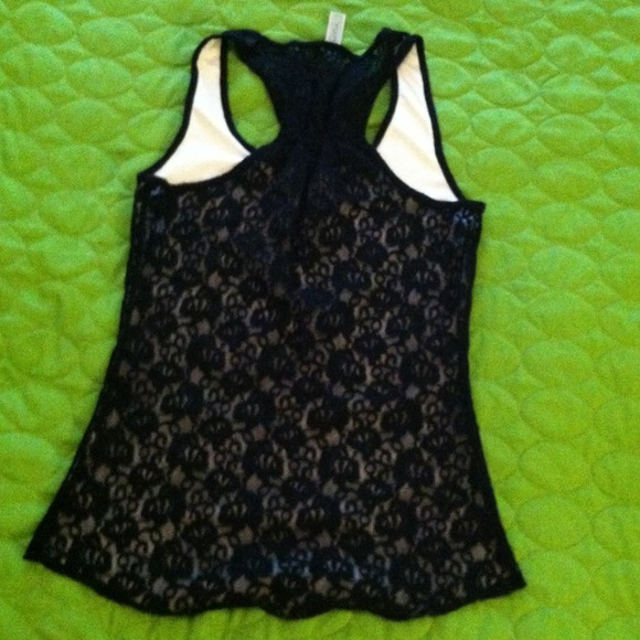 Black Lace Racerback Tank - Picture 4 of 4