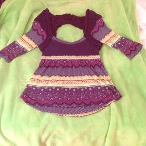 Free People open back shirt