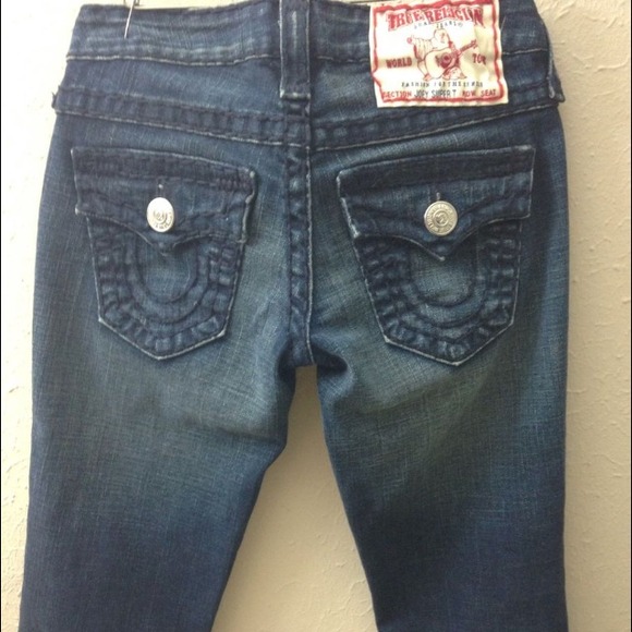SOLD-True Religion Joey Super T flap pkt jeans sz