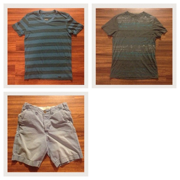 2 shirts and a pair of shorts