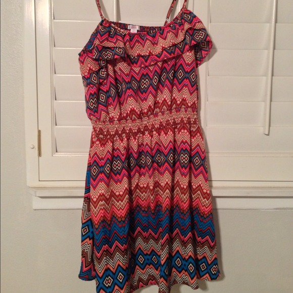 Tribal Print Silky Dress