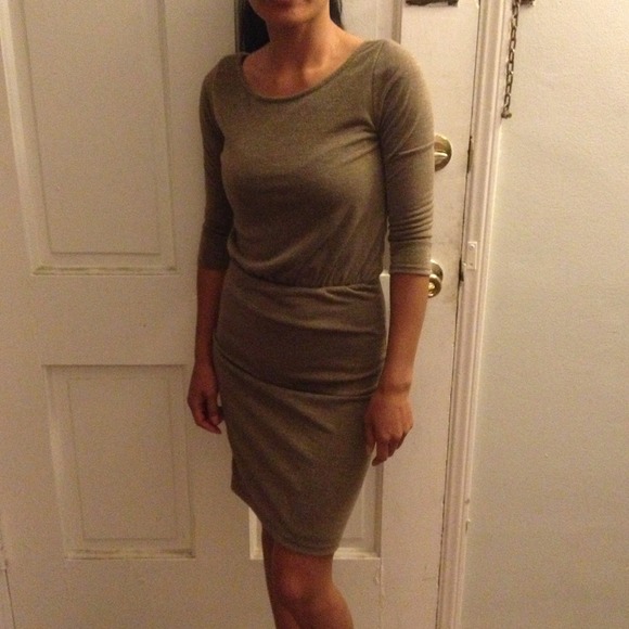 Sexy brown and gold glittery dress