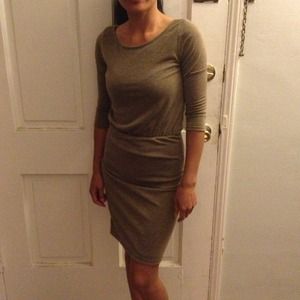 Sexy brown and gold glittery dress