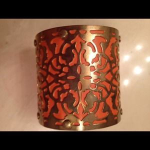 💥Gold & Orange Cuff Bracelet!💥