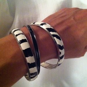 🎀SOLD🎀Zebra bangle bracelets