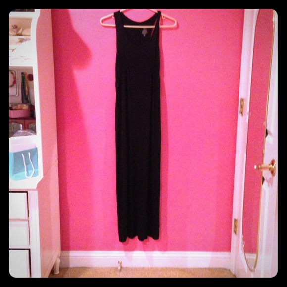 Black maxi dress