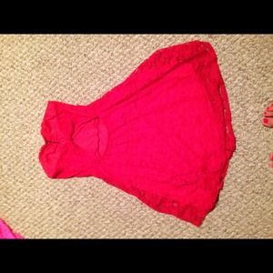 Very cute red lace party/cocktail dress - size s