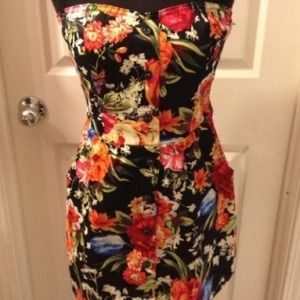 Strapless summer dress