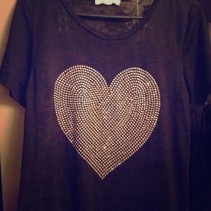 💛 Gold Studded Heart T-Shirt