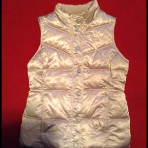 Gold Old Navy puffy vest! Adorable!!!