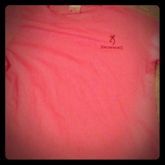 Pink browning shirt