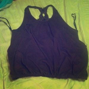 Razor back bubble tank top