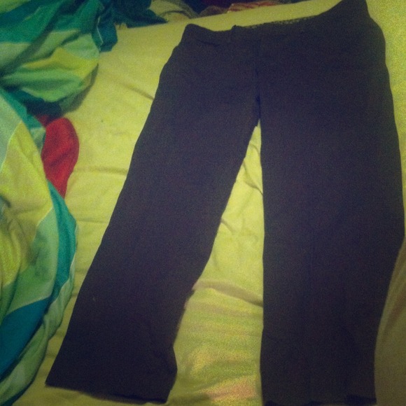 Brown straight leg dress pants