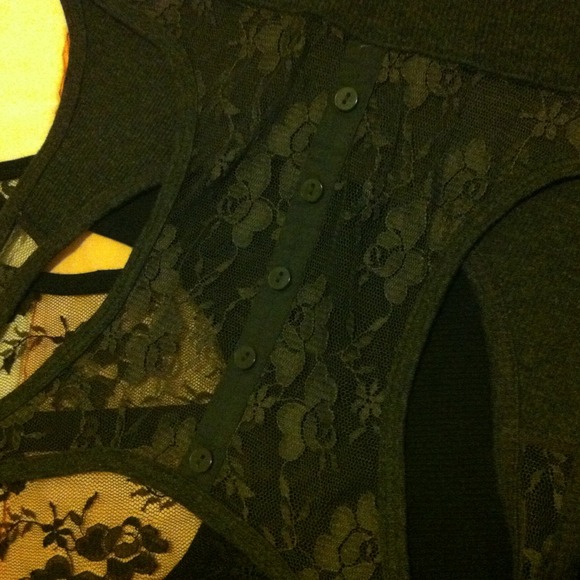 NWOT Bundle American Eagle lace racer back tanks - Picture 4 of 4