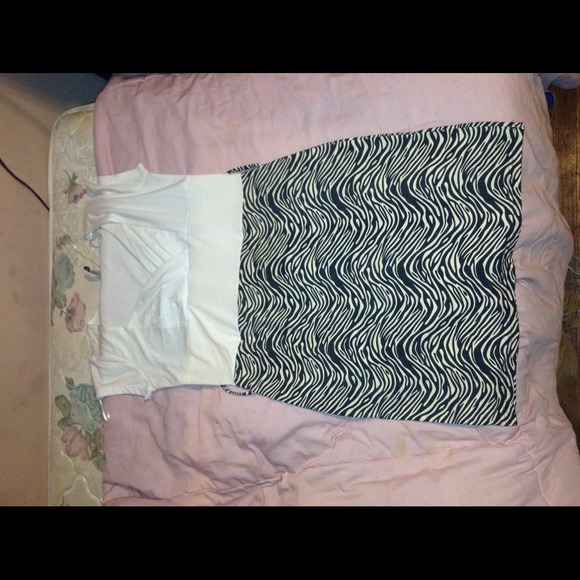 Formal Zebra Dress - Picture 2 of 4