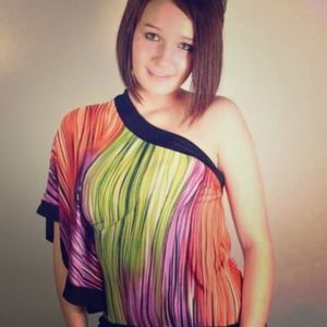 One sides shirt with white jacket