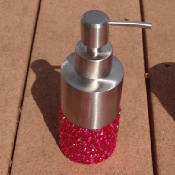 Accessories - Rhinestone Chrome Soap Dispenser Accessories - Rhinestone Chrome Soap Dispenser