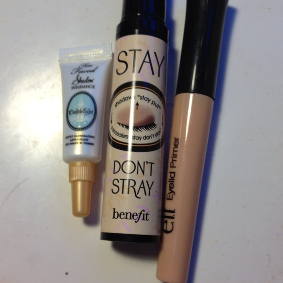 Benefit, Elf, and Too Faced eye primers