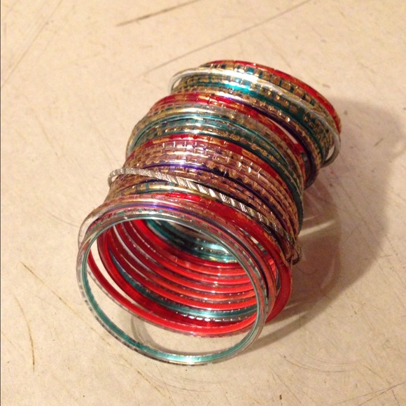 ❌SOLD❌Authentic Indian Glass Bangles SMALL - Picture 2 of 4