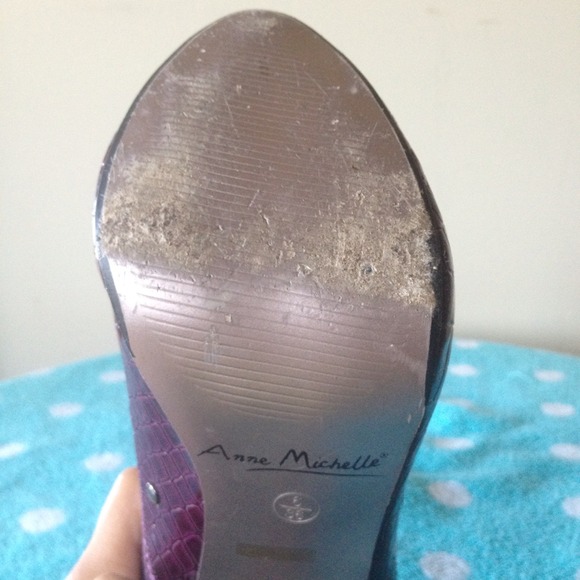 Purple mid-heels-SOLD - Picture 3 of 3