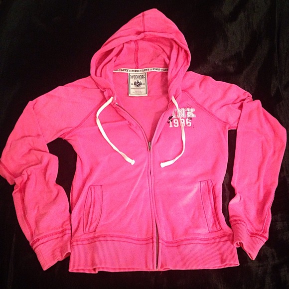 VS Pink Super Lightweight Zip Hoodie
