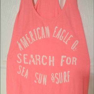 American Eagle hot pink tank