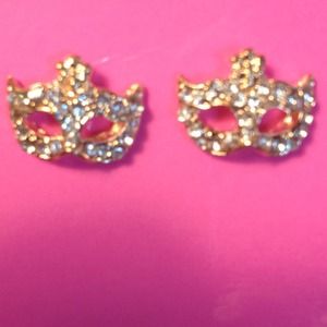***BUNDLED*** Crystal Mask Earrings