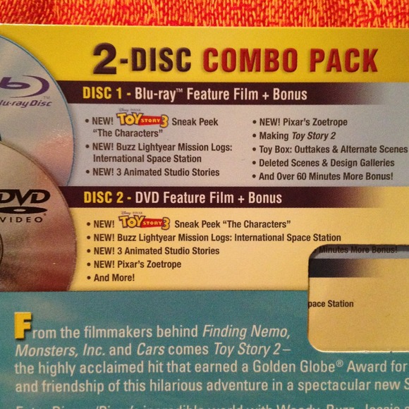 *SOLD in bundle* Toy Story 2 2-disc Blu-ray set - Picture 2 of 2