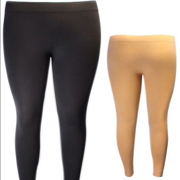 Grey plus size leggings