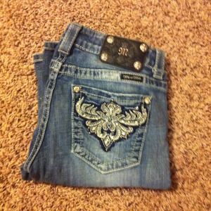 Miss me jeans with bling size 28