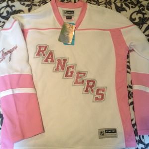 Rangers Jersey - Pink and White, Never Worn