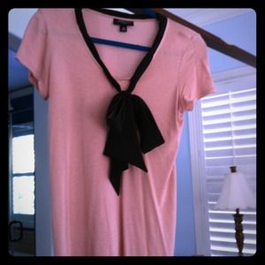 Jason Wu (Target) top in dusty rose w/black tie