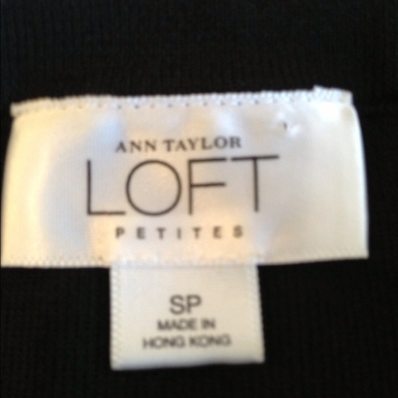 Sleeveless Black LOFT Petites Top (Sz. SP) - Picture 3 of 4