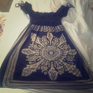 Paisley Print Dress