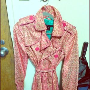 Pink/Gold Brocade Marc Jacobs trench