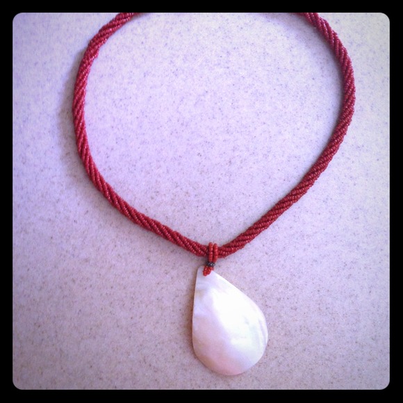 Beaded shell necklace