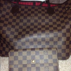 Louis Vuitton Neverfull Mm/ Sarah wallet