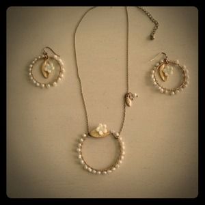 Necklace and matching earrings