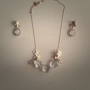 Necklace and matching earrings