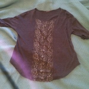 Nordstrom blouse purplish gray color