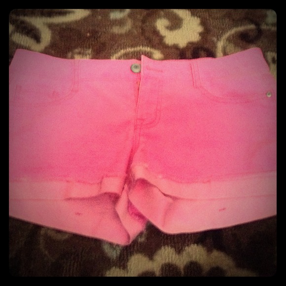 Neon shorts.